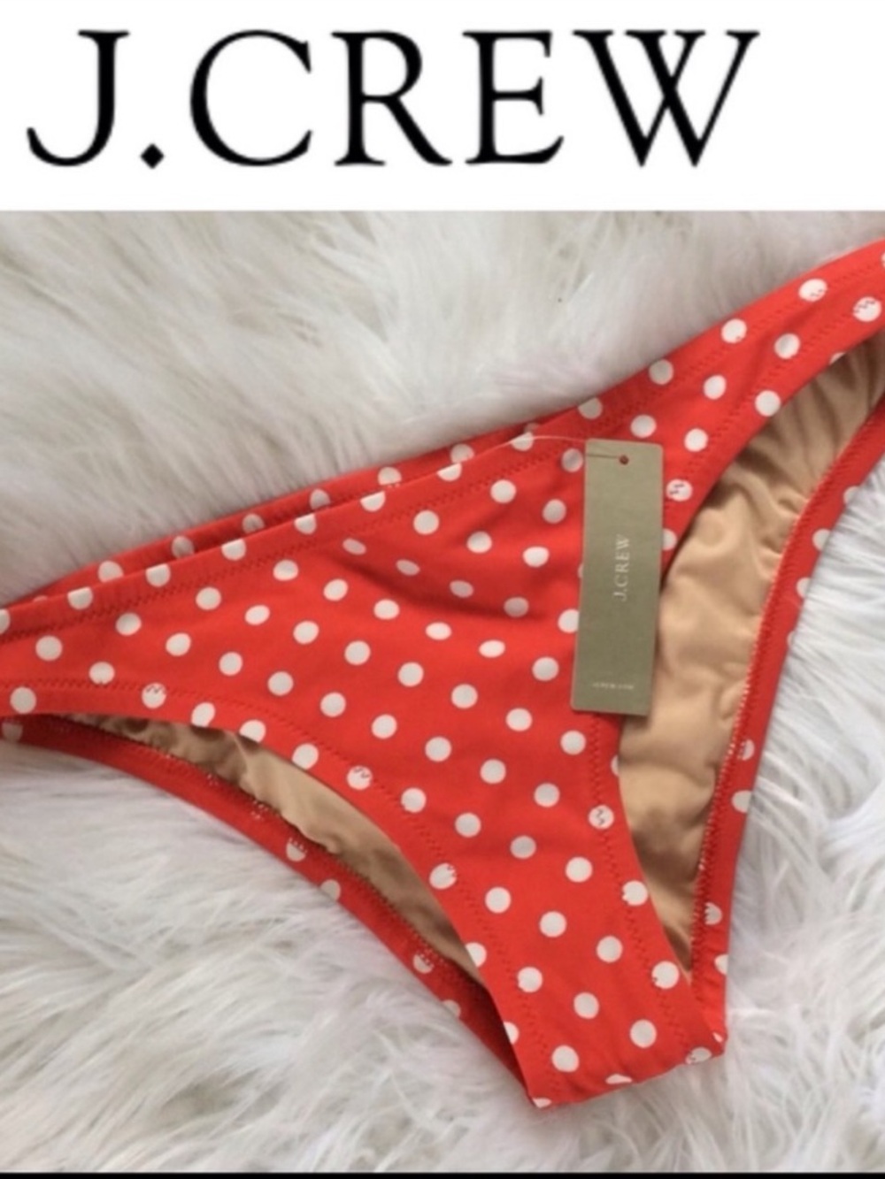 NWT J.CREW Polka Dot Hipster Bikini
